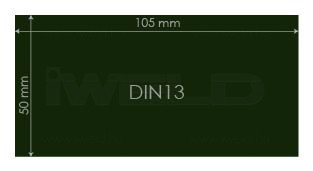 IWELD Ochranné sklo DIN13 50x105mm (548950100013)