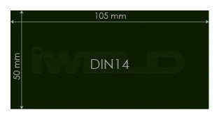 IWELD Ochranné sklo DIN14 50x105mm (548950100014)