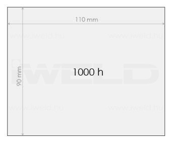 IWELD Ochranné plexi 1000 hodín 90x110mm (548980003920)