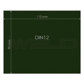 IWELD Ochranné sklo DIN12 90x110mm (548980050013)