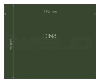 IWELD Ochranné sklo DIN 8 90x110mm (548980055011)