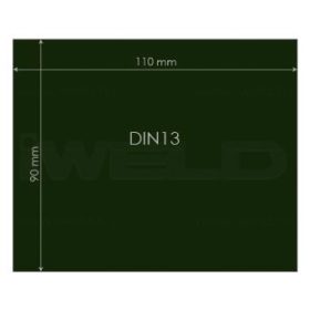 IWELD Ochranné sklo DIN13 90x110mm (548980057014)