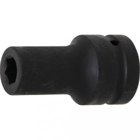   BGS technic Rázová nástrčná hlavica, E-Typ, Šesťhran, dlhá | 25 mm (1") uchytenie | 17 mm (BGS 5500-17)