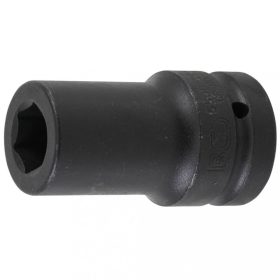   BGS technic Rázová nástrčná hlavica, E-Typ, Šesťhran, dlhá | 25 mm (1") uchytenie | 22 mm (BGS 5500-22)