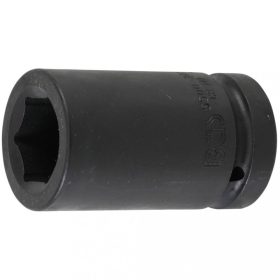   BGS technic Rázová nástrčná hlavica, E-Typ, Šesťhran, dlhá | 25 mm (1") uchytenie | 30 mm (BGS 5500-30)