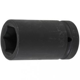  BGS technic Rázová nástrčná hlavica, E-Typ, Šesťhran, dlhá | 25 mm (1") uchytenie | 33 mm (BGS 5500-33)