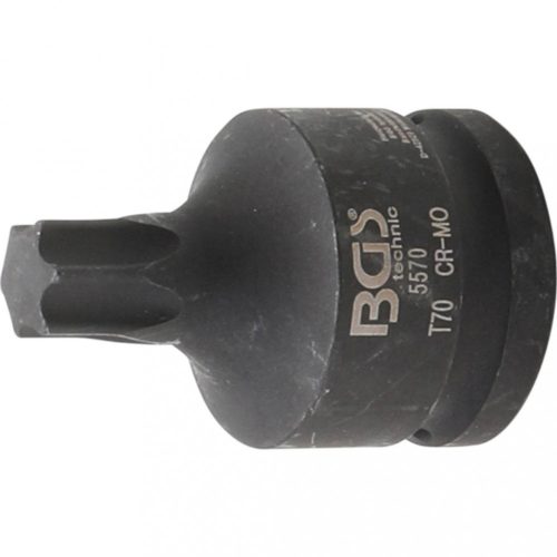 BGS technic Rázová hlavica-bit | 20 mm (3/4") | T-Star (pre Torx) T70 (BGS 5570)