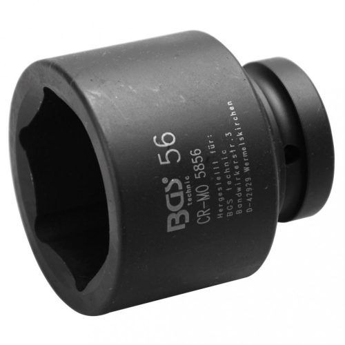 BGS technic Rázová nástrčná hlavica, šesťhran | 25 mm (1") drive | 56 mm (BGS 5856)