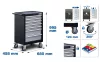 BGS technic Dielenský vozík | 7 zásuviek | s 246 nástrojmi (BGS 6060)
