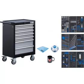   BGS technic Dielenský vozík | 7 zásuviek | s 120 nástrojmi (BGS 6061)