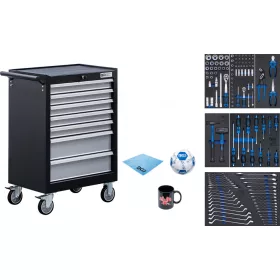   BGS technic Dielenský vozík | 7 zásuviek | s 129 nástrojmi (BGS 6065)