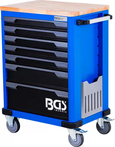 BGS technic dielenský vozík, 7 zásuviek, s 286 kusmi náradia (6067)
