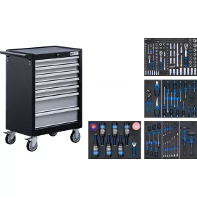   BGS technic Dielenský vozík | 7 zásuviek | s 227 nástrojmi (BGS 6069)