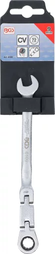 BGS technic Račňový kľúč očko-vidlica s dvojitým kĺbom | kĺbový | 9 mm (BGS 6169)