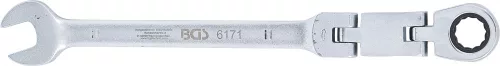 BGS technic Račňový kľúč očko-vidlica s dvojitým kĺbom | kĺbový | 11 mm (BGS 6171)