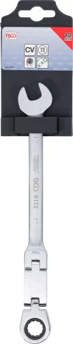 BGS technic Račňový kľúč očko-vidlica s dvojitým kĺbom | kĺbový | 12 mm (BGS 6172)