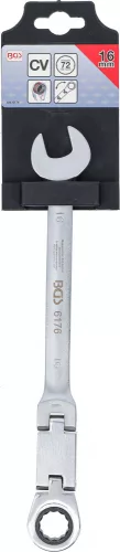 BGS technic Račňový kľúč očko-vidlica s dvojitým kĺbom | kĺbový | 16 mm (BGS 6176)