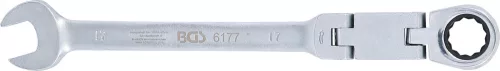 BGS technic Račňový kľúč očko-vidlica s dvojitým kĺbom | kĺbový | 17 mm (BGS 6177)