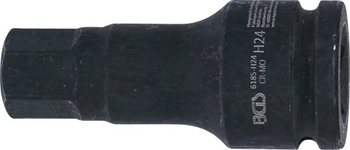 BGS technic Silová nástrčná hlavica | dĺžka 100 mm | 20 mm (3/4") pohon | vnútorný šesťhran 24 mm (6185-H24)
