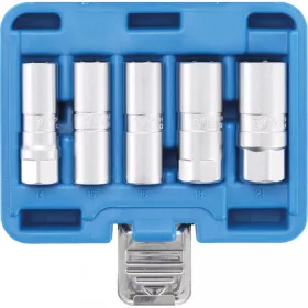  BGS technic Súprava gola hlavíc na zapaľovacie sviečky, šesťhran | 12,5 mm (1/2") | 14 - 21 mm | 5 darabos (BGS 6641)
