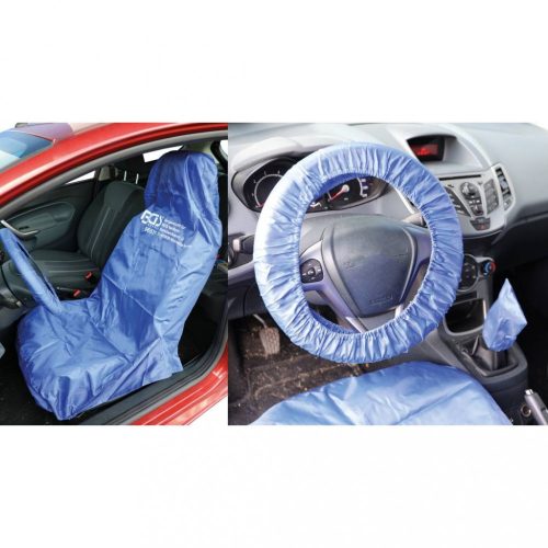 BGS technic Súprava ochranných poťahov na sedadlá a volant | univerzálna | polyester (BGS 66531)