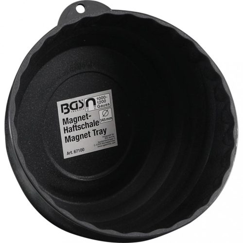 BGS technic Magnetická miska | hlboký typ | Ø 145 mm (BGS 67100)