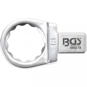   BGS technic Očkový kľúč k momentovému kľúču | 18 mm |9 x 12 mm (BGS 6902-18)