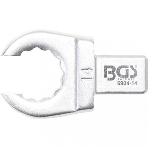 BGS technic Očkový kľúč k momentovému kľúču | otvorený | 14 mm |9 x 12 mm (BGS 6904-14)