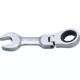   BGS technic Račňový kľúč kombinovaný vidlica-očko | krátky | výkyvný| 19 mm (BGS 6919)
