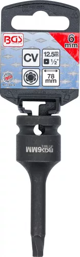 BGS technic Vyťahovák skrutiek | 12,5 mm (1/2") | pre poškodený vnútorný šesťhran 6 mm (BGS 7004-6)