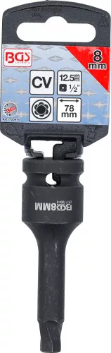 BGS technic Vyťahovák skrutiek | 12,5 mm (1/2") | pre poškodený vnútorný šesťhran 8 mm (BGS 7004-8)