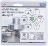 BGS DIY Multifunkčná vložka | s račňovou otočnou rukoväťou, prepínacou | 7 - 19 mm (BGS 70055)