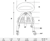 BGS technic Dielenská stolička | so 4 kolieskami | výškovo nastaviteľný | 540 - 680 mm (70145)