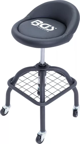 BGS technic Dielenská stolička | so 4 kolieskami | výškovo nastaviteľný | 540 - 680 mm (70145)