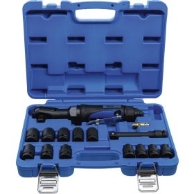   BGS technic Sada pneumatického račňového skrutkovača | 12,5 mm (1/2") | 102 Nm | 14-dielna (BGS 70192)