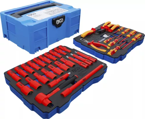 BGS technic  Sada VDE klieští, skrutkovačov a zásuviek | BGS systainer® | 36-ks. (70230)