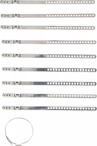 BGS technic Sada svoriek kufra nápravy | Nehrdzavejúca oceľ | 7 mm | 20 - 50 mm | 10 ks. (70327)