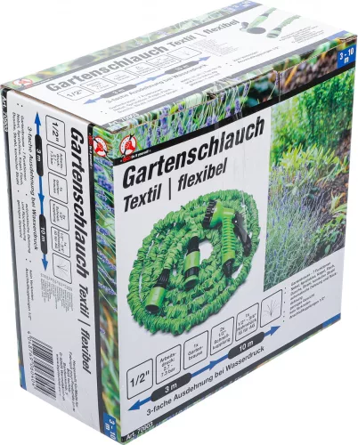 BGS DIY Zahradná hadice | textil | ohybná | 3 - 10 m (BGS 70903)