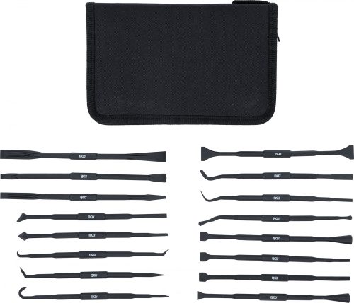 BGS technic Sada škrabiek a nástrojov na vkladanie a vyberanie tesniacich krúžkov, 16 kusov (BGS 70919)