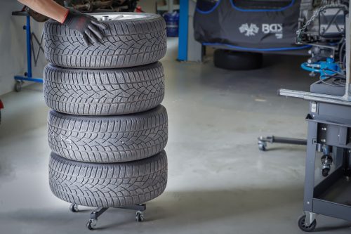 BGS technic Stojan na pneumatiky | pojazdný (BGS 70979)