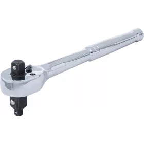   BGS DIY Račňový kľúč | plná oceľ | jemné ozubenie | 3-v-1 | 6,3 mm (1/4") / 10 mm (3/8") / 12,5 mm (1/2") (71015)