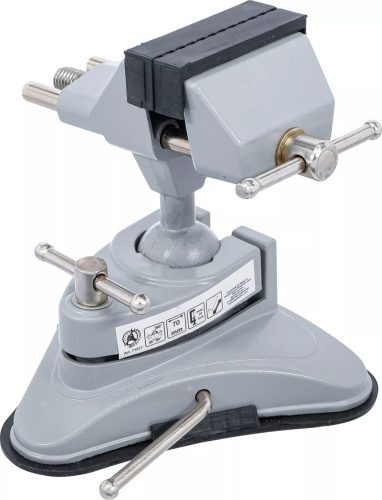 BGS DIY Stolový zverák | otočný | Čeľuste 70 mm | s vákuovou sacou základňou (71017)