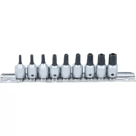   BGS technic Sada objímok bitov | 6,3 mm (1/4") pohon | TS-Star odolný voči neoprávnenej manipulácii (pre Torx Plus) | 9 ks. (71020)