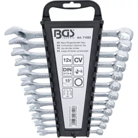   BGS technic Sada kľúčov očko-vidlica | 8 - 19 mm | 12-dielna (BGS 71022)