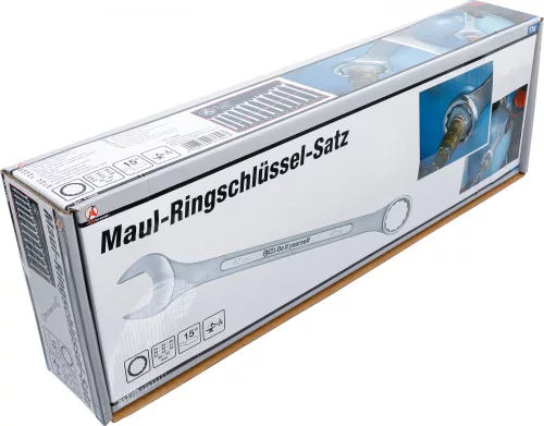BGS DIY Sada kľúčov očko-vidlica | XXL | 34 - 50 mm | 11-dielna (BGS 71025)