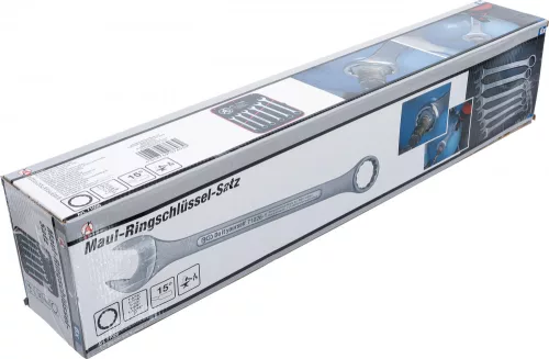 BGS DIY Sada kľúčov očko-vidlica | XXL | palcové veľkosti | 1.5/16" - 2" | 6-dielna (BGS 71026)