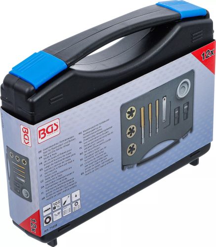 BGS technic Sada závitníkov a závitových vrtákov pre skrutky kolies a matice, 12 dielov (71039)