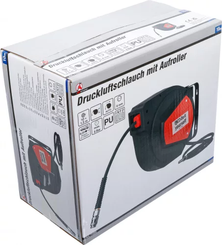 BGS DIY Pneumatická hadica s navíjačkou | automatická | 10 m + 1,5 m (BGS 71055)
