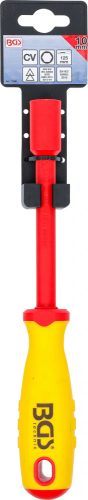 BGS technic Skrutkovač na nástrčné kľúče VDE | šesťhran | 10 mm | Dĺžka čepele 125 mm (BGS 71090)
