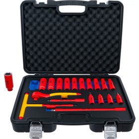   BGS technic Sada objímok a bitov VDE | 10 mm (3/8") štvorhranný pohon | 19-dielna.. (7137)